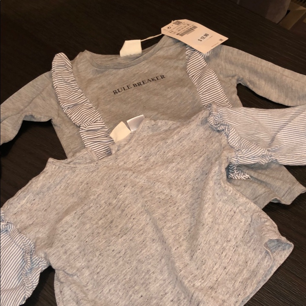 Two Zara Baby Shirts 6-9 Months